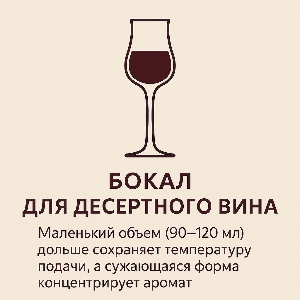 Бокалы для сладких вин